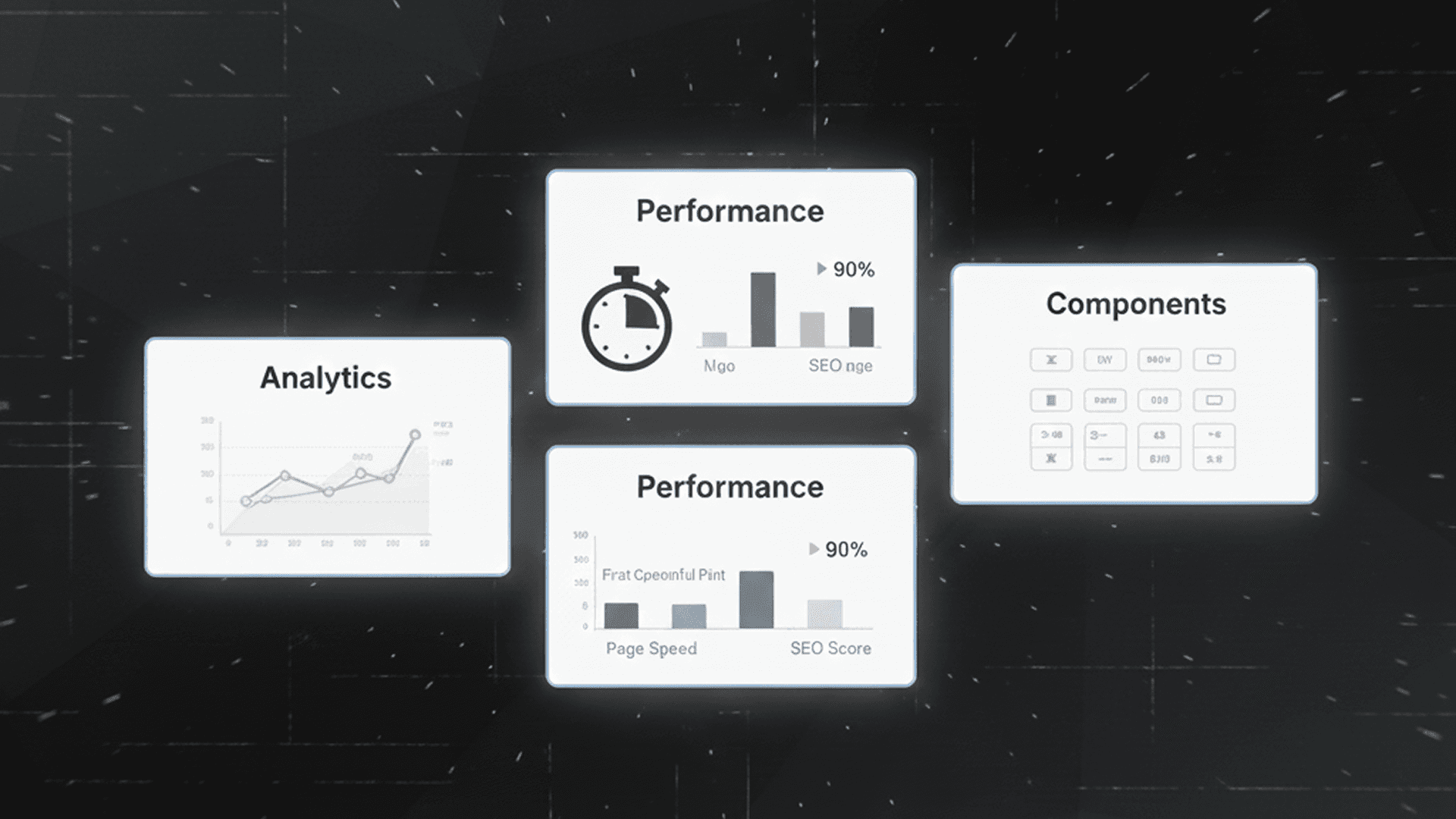 Website deliverables: performance optimization, SEO structure, analytics tracking
